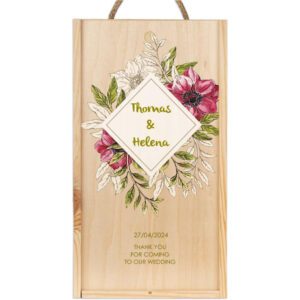 Caja de vino personalizada