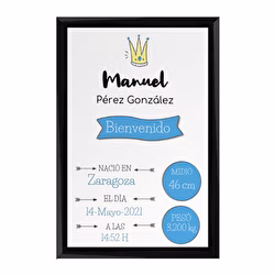 NAtalicio corona azul