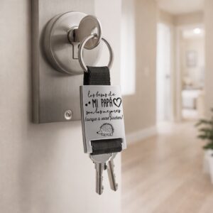 Llavero cinta poliester varios diseños color aleatorio