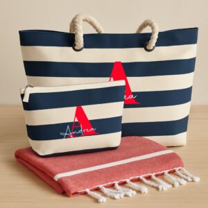 Pack bolso nautical, neceser y pareo