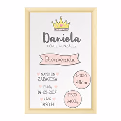 Natalicio corona rosa