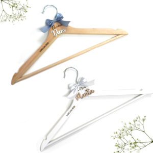 Percha personalizada con lazo