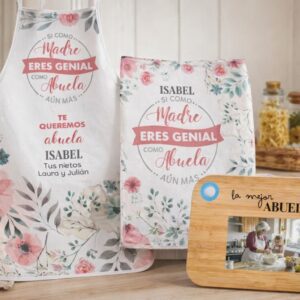 Pack de delantal, paño y tabla de cortar (copia)