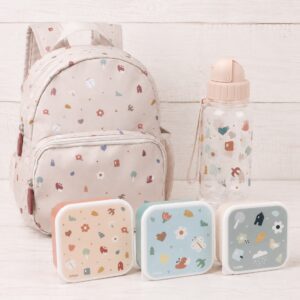 Set de Mochila, Botella Tritán y Cajitas de Almuerzo geometric personalizado