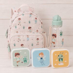 Set de Mochila, Botella Tritán y Cajitas de Almuerzo pinocho personalizado