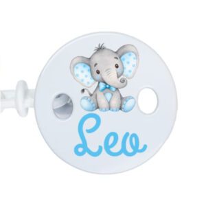 Cadena portachupetes elefante