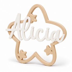 Estrella personalizada con nombre 3D