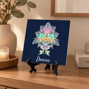 Azulejo cerámico con diseño floral de tu falda