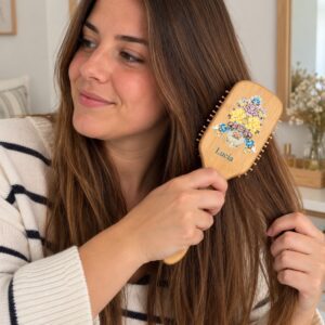 Retrato cálido con cepillo personalizado Lucía