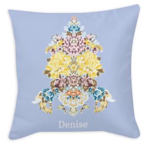Cojín personalizado con diseño floral de tu tela de la falda