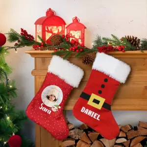 Calcetines navideños personalizados con nombre