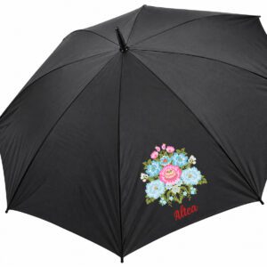 Paraguas XL personalizado con flores de falda